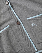 Reitmayer Poncho with hood (Grey/Blue)