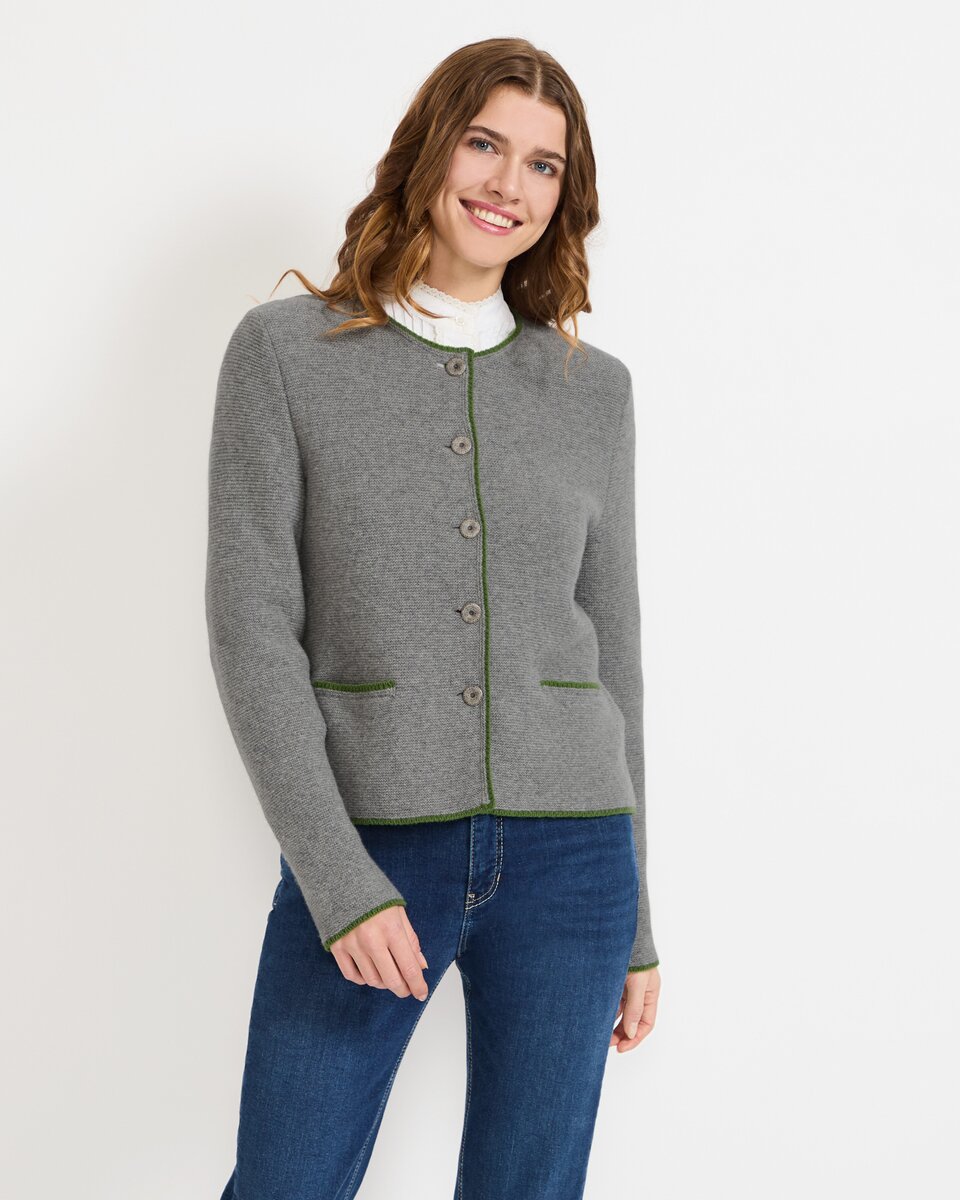 Reitmayer Cardigan with back pleat (Gray)