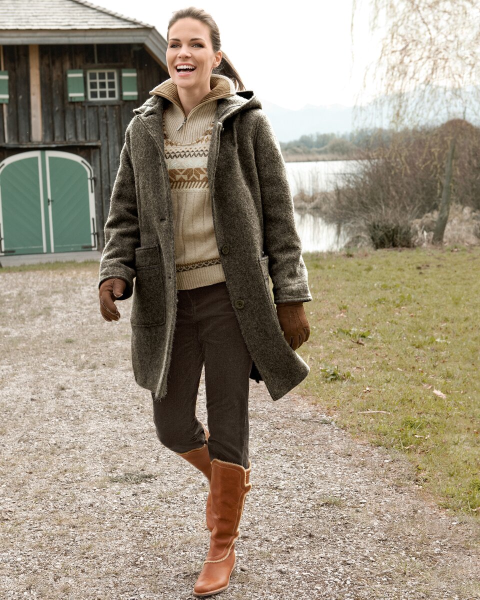 Highmoor Shepherd's loden parka (Autumn leaves)