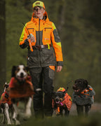 Parforce Women's hunting jacket Hatz-Watz Waterproof (Signal orange/olive)