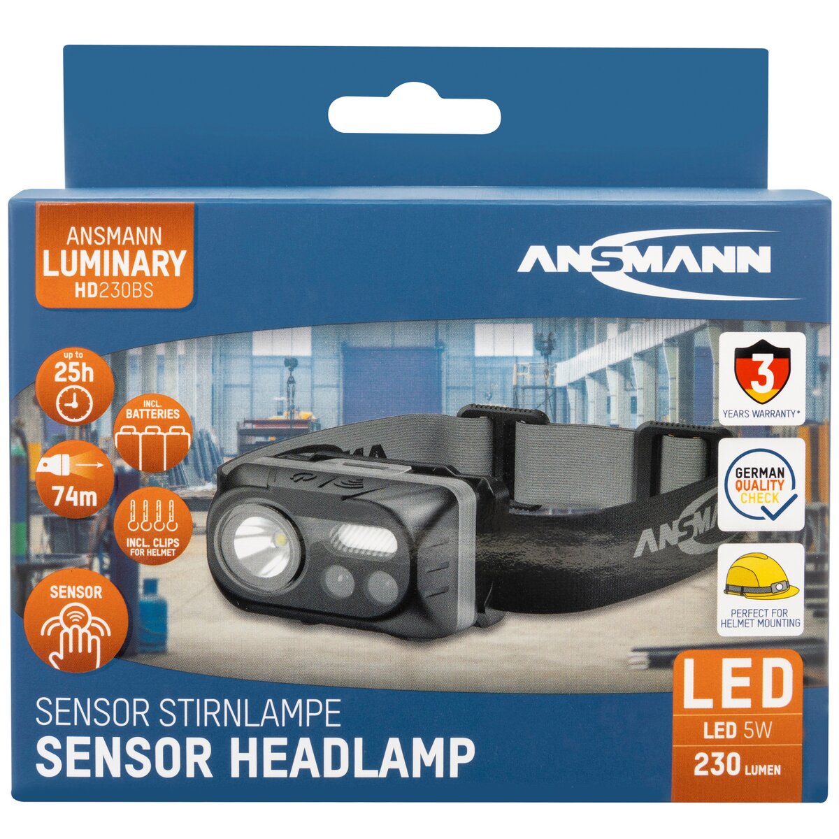 Ansmann Headlamp HD230BS