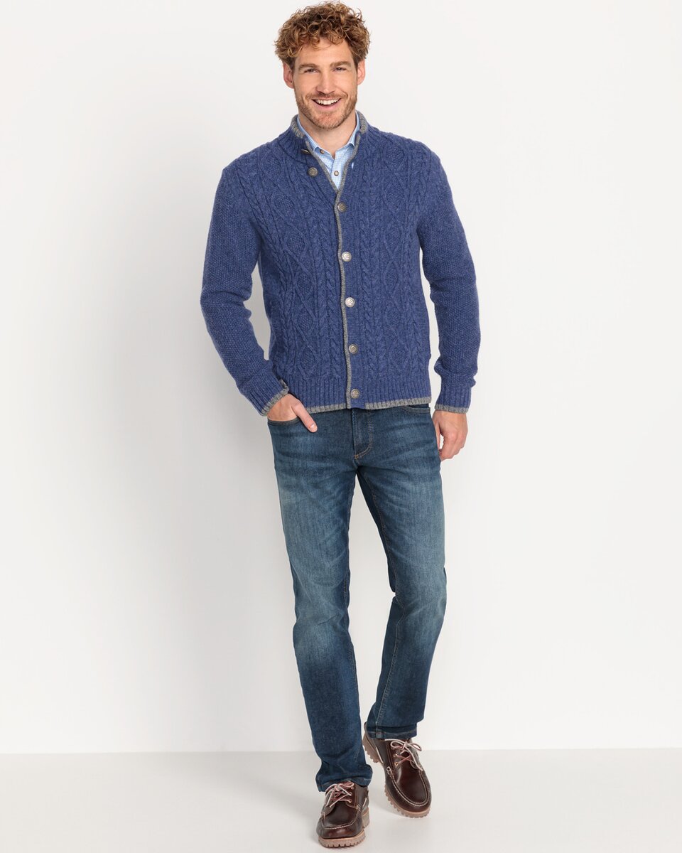 Reitmayer Cable cardigan (Blue)