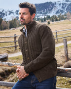 Luis Steindl Cable cardigan (Taupe)