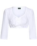 Luis Steindl Dirndl blouse with lace trim (White)