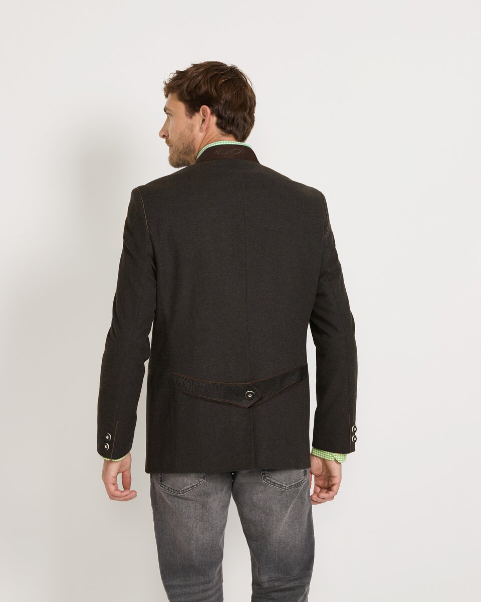 Luis Steindl Herringbone Janker (Anthracite/Brown)