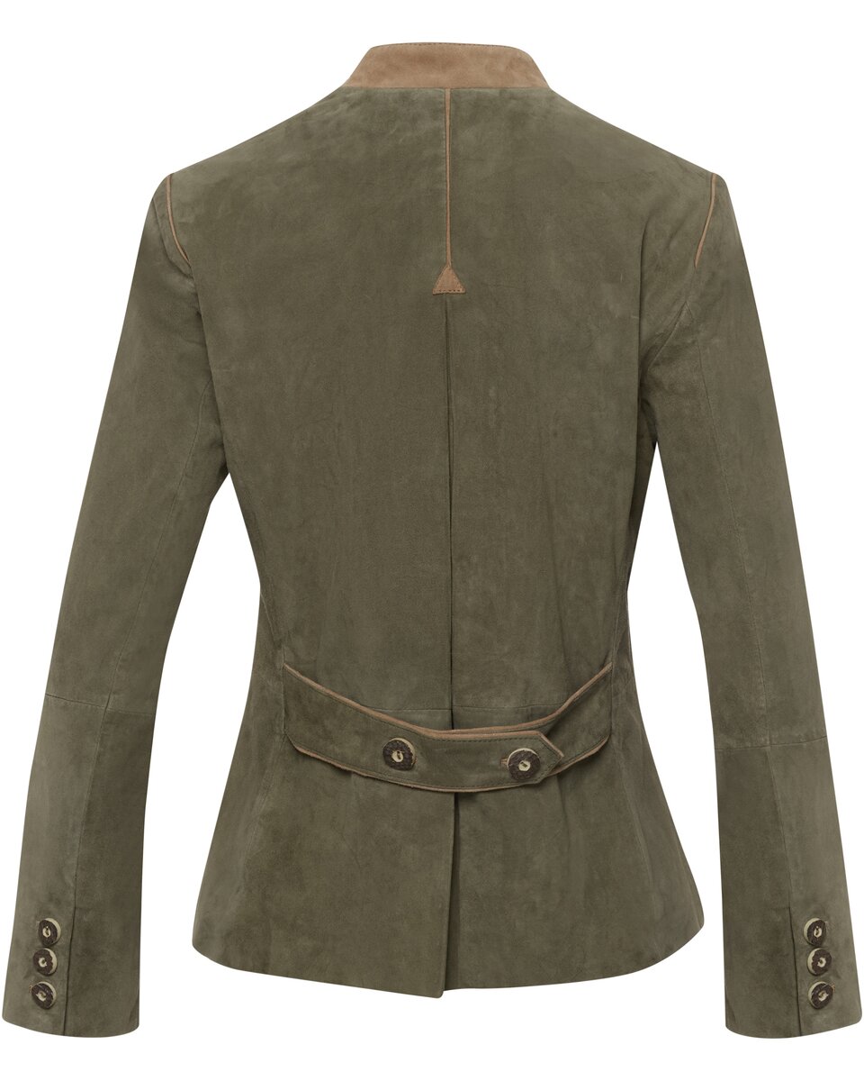 Luis Steindl Leather jacket (Green/beige)