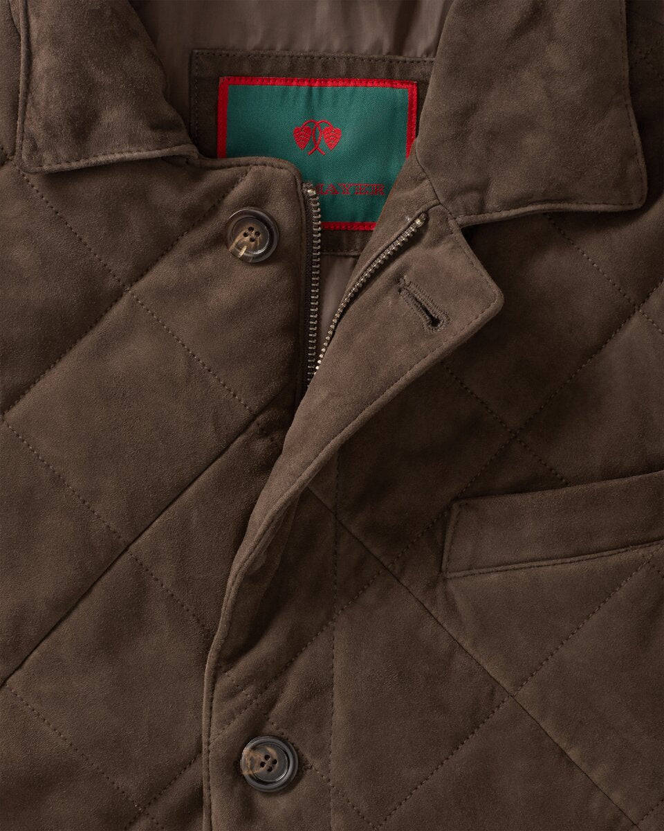 Reitmayer Quilted leather jacket (Brown)