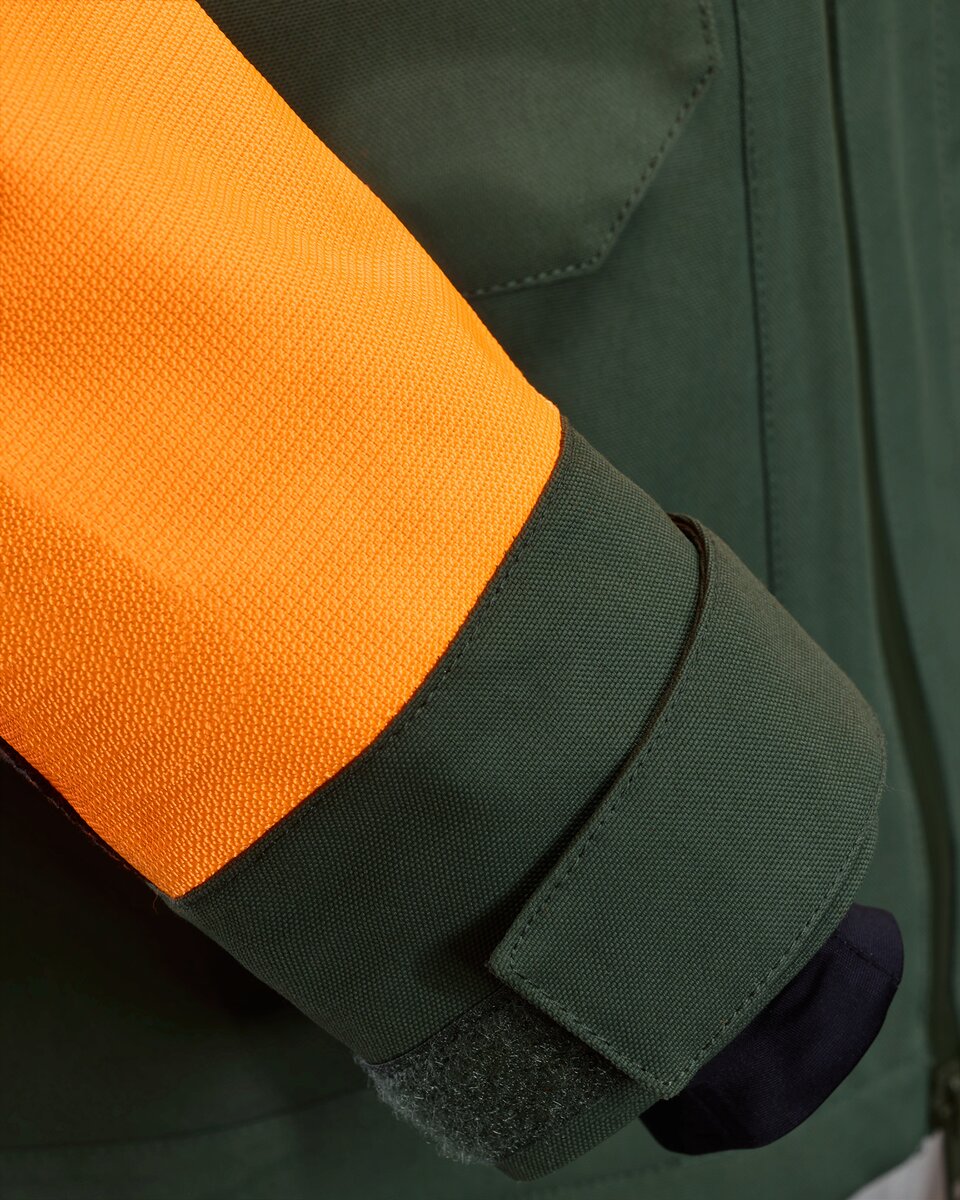 Parforce Hatz-Watz Waterproof hunting jacket (Signal orange/olive)