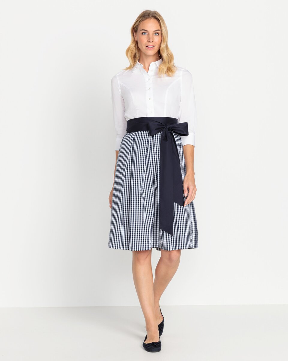 Reitmayer Shirt dress (White/dark blue)