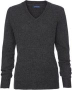 Highmoor V-neck sweater made of lambswool (Beige)