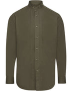 Luis Steindl Traditional shirt with tucks (Olive)