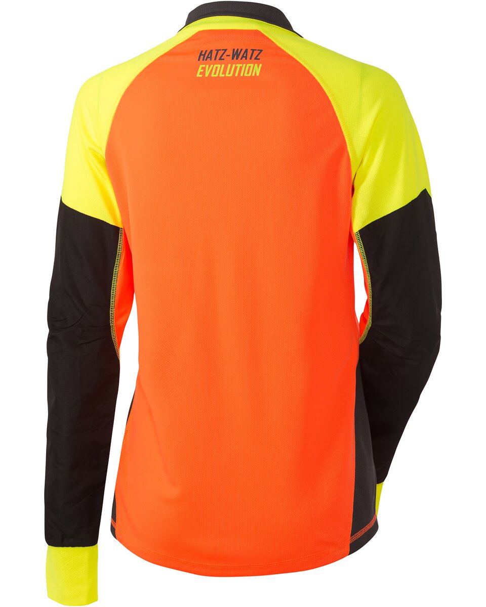 Parforce Women's functional midlayer MAIS Hatz-Watz (Signal orange/signal yellow)