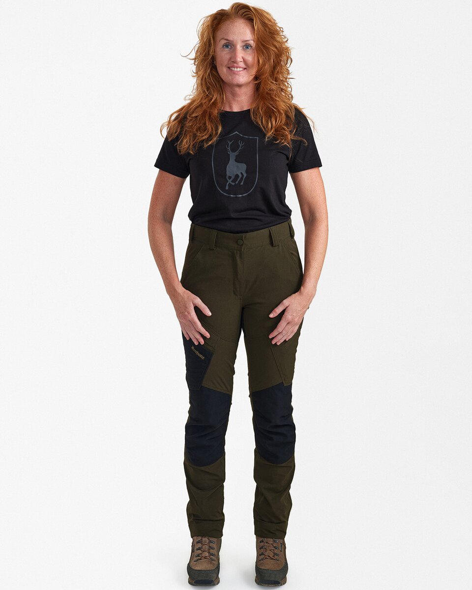 Deerhunter Women's trousers Northward (Bark Green/Black)