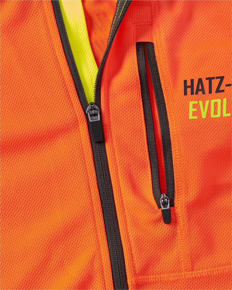 Parforce Women's functional midlayer MAIS Hatz-Watz (Signal orange/signal yellow)
