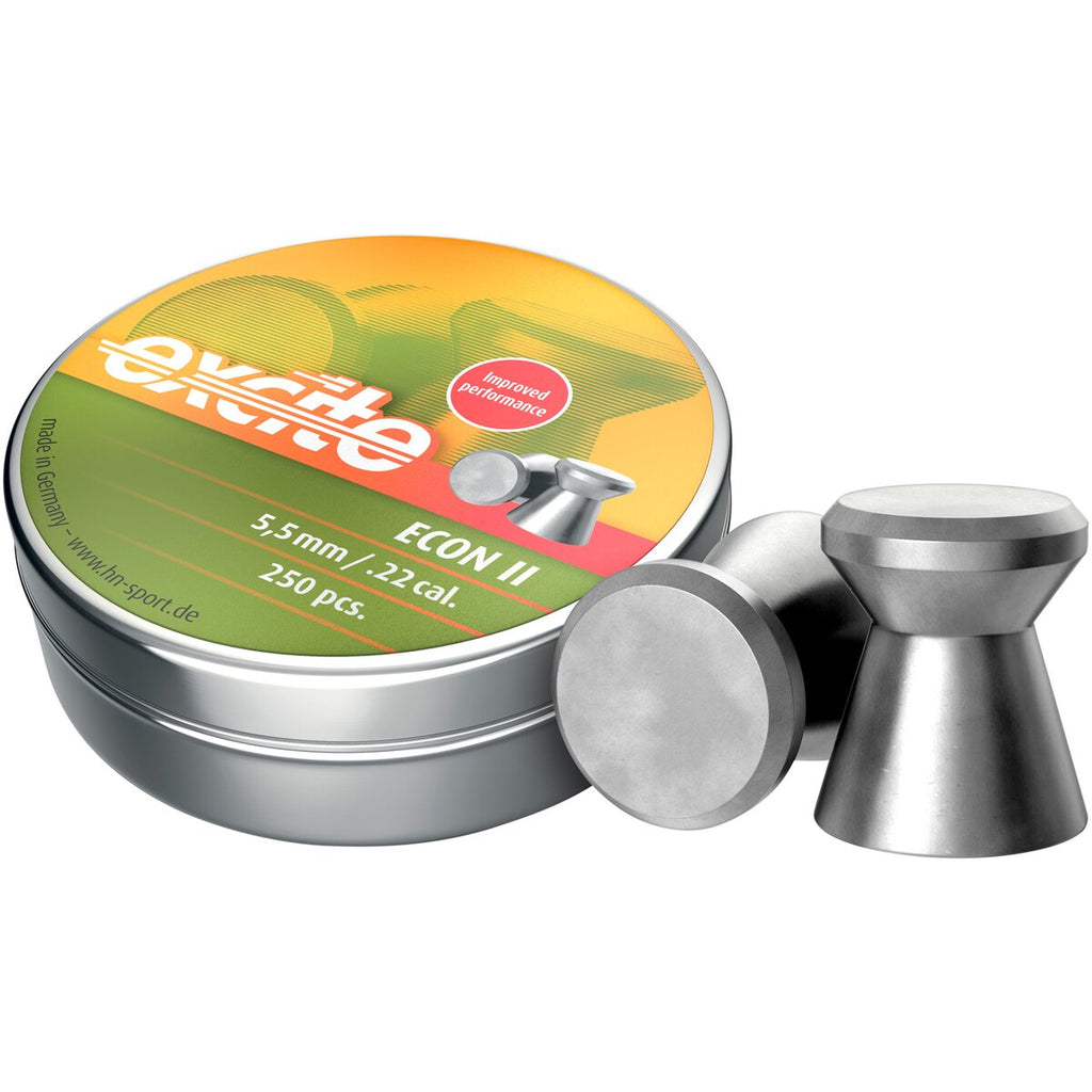 Haendler & Natermann 5.5mm Diabolo Excite Econ II 0.85g (Kaliber 5,50) — Pack of 250 pcs