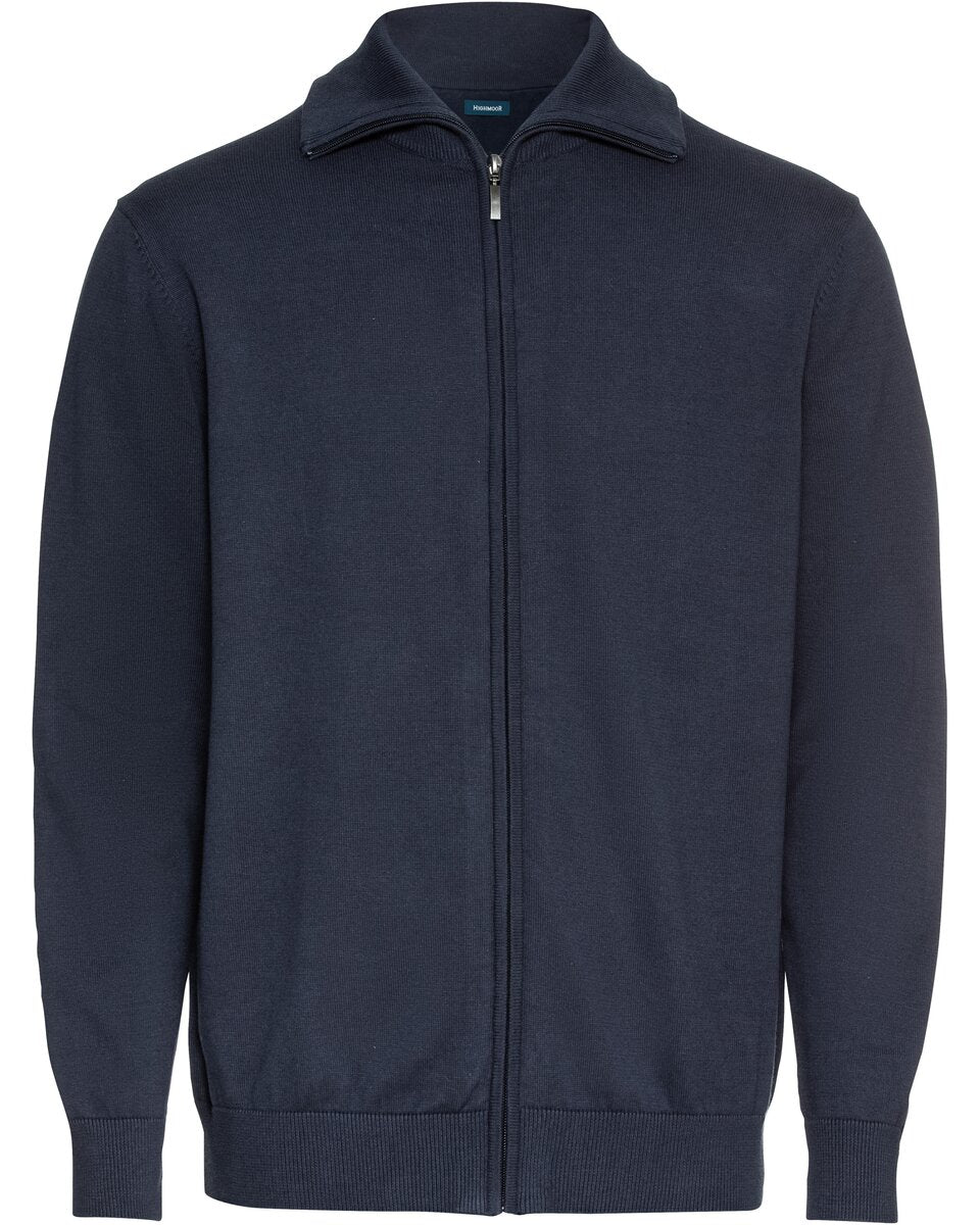 Highmoor Set: Zipper jacket + shirt in Vichy check (Marine)