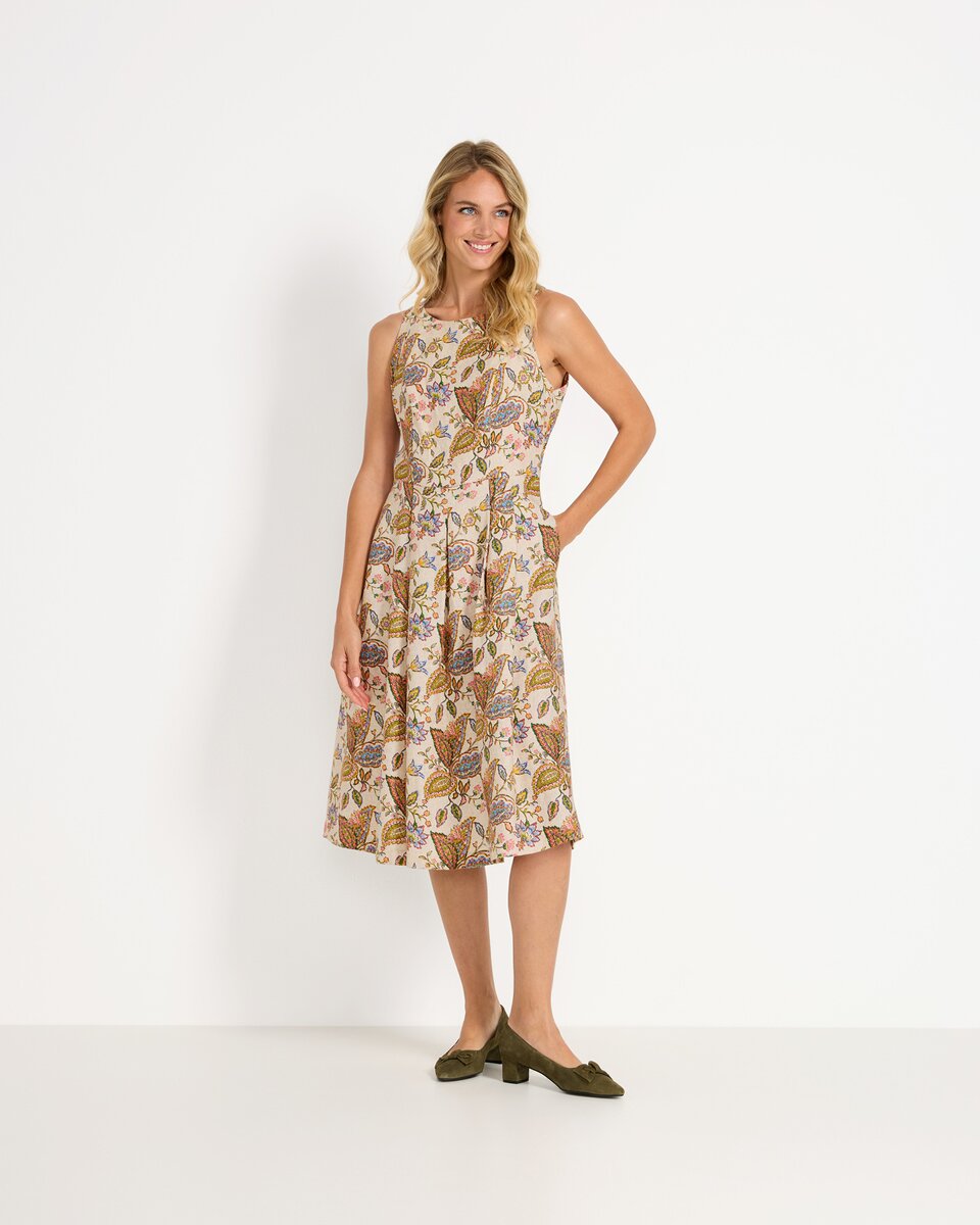 Reitmayer Linen dress (Beige/colorful)
