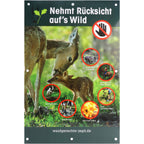Waidgerechte Jagd Respect for wildlife sign – pack of 3