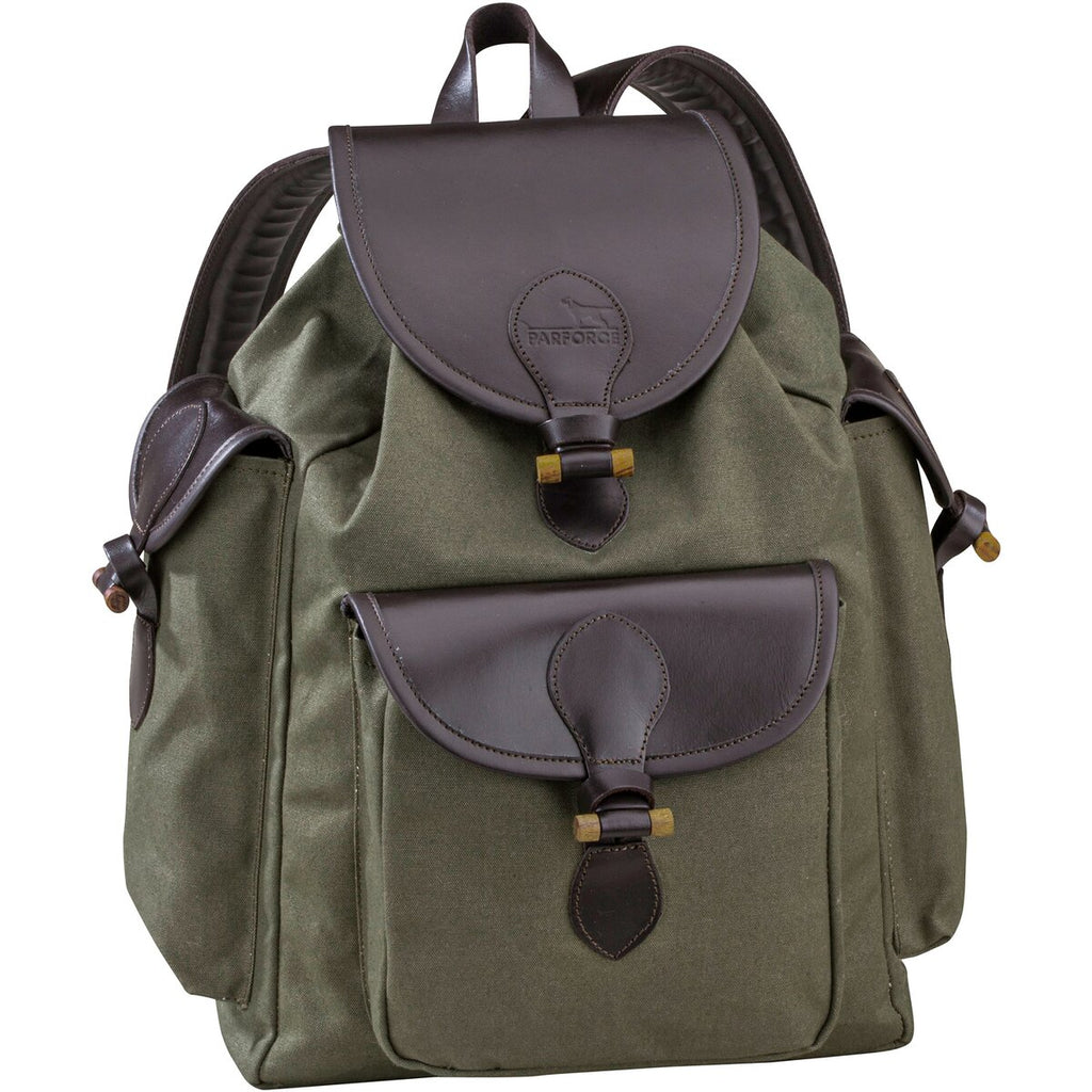 Parforce Backpack with leather applications (Olive)