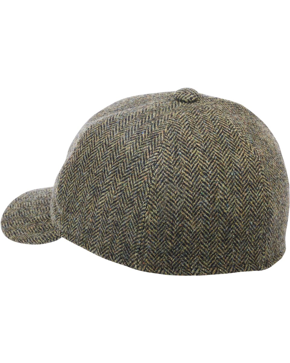 Parforce Herringbone Tweed Cap (Olive)