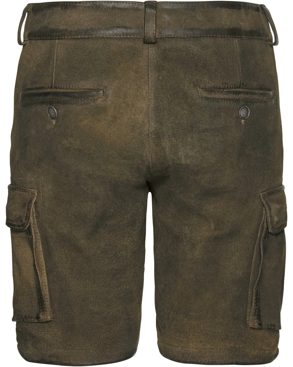 Reitmayer Short cargo leather pants (Olive)