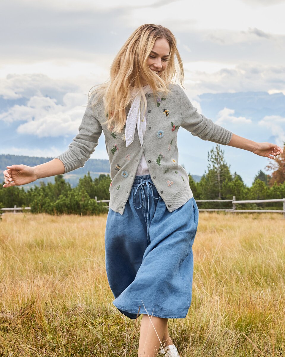 Reitmayer Linen skirt with drawstring (Blue)