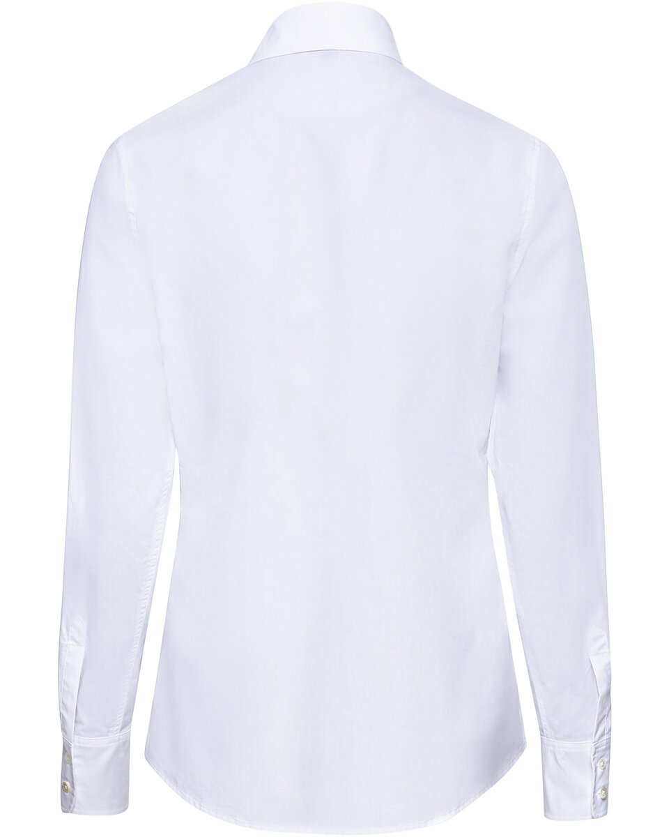 Luis Steindl Shirt blouse with lace insert (White)