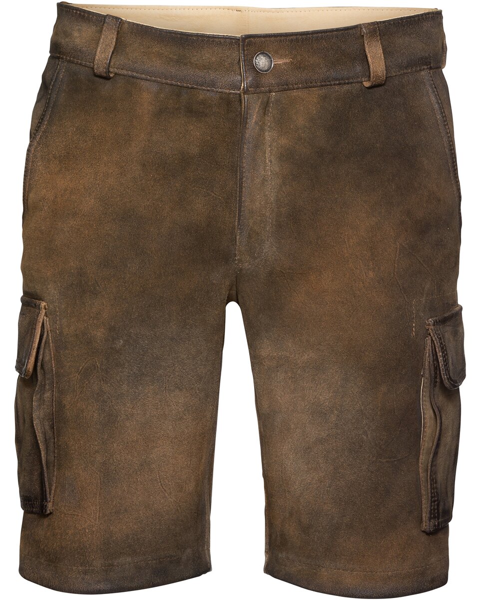 Reitmayer Short cargo leather pants (Olive)