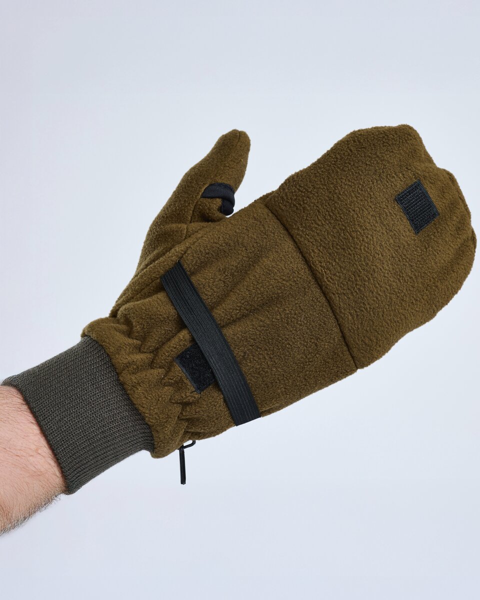 Pinewood Folding fleece gloves (Hunting Green)