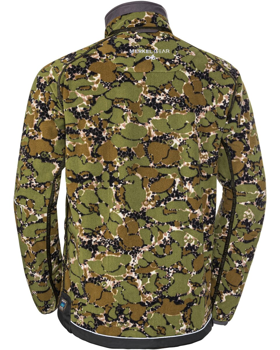 Merkel Gear HELIX Infinity Forest reversible jacket (Solid Olive/Camo Infinity Forest)