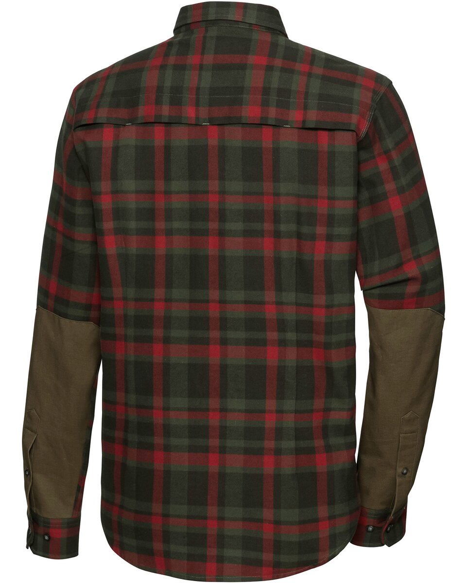 Parforce Spreewald hunting shirt (Olive/red checkered)