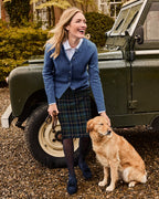 Highmoor Lambswool cardigan (Bleu)