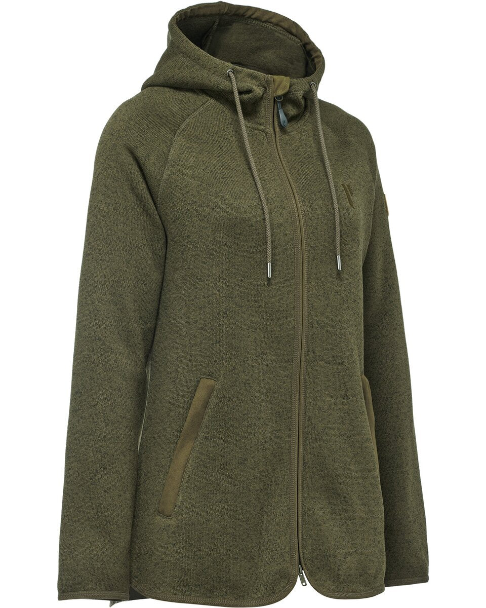 Parforce Women's knitted fleece jacket Visby 2.0 (Olive)