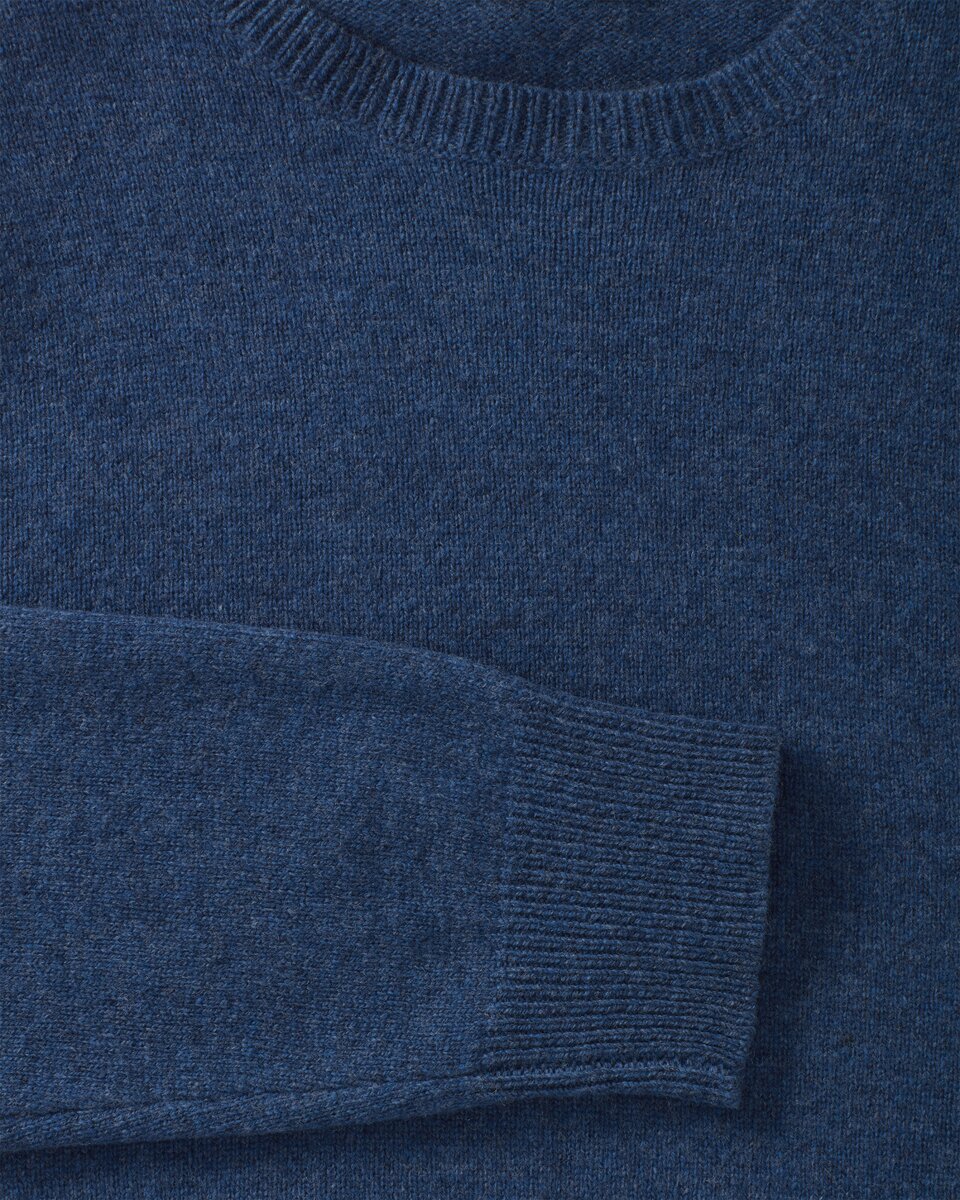 Highmoor Round neck sweater (Blue melange)