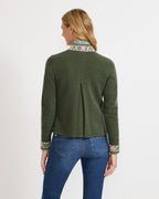 Reitmayer Cardigan with jacquard pattern (Green)