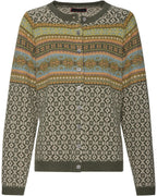 Reitmayer Jacquard cardigan (Brown/Colorful)