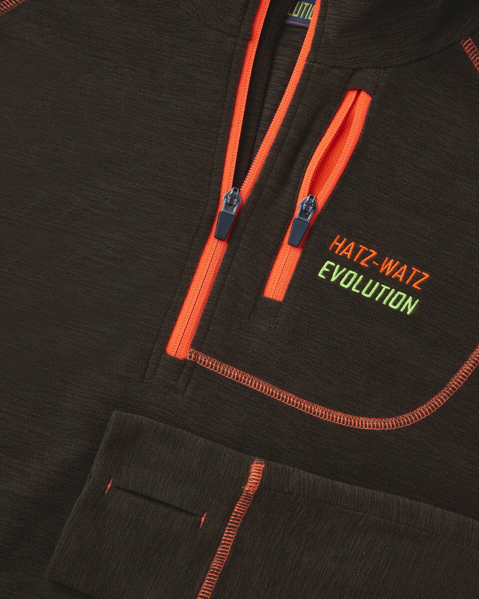 Parforce Functional long sleeve Mid-X Hatz-Watz Evolution (Olive/signal orange)