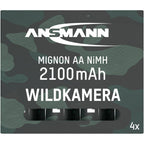 Ansmann Battery NiMH 2100 - 4 pieces ideal for wildlife cameras
