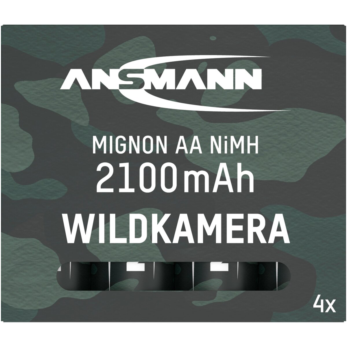 Ansmann Battery NiMH 2100 - 4 pieces ideal for wildlife cameras