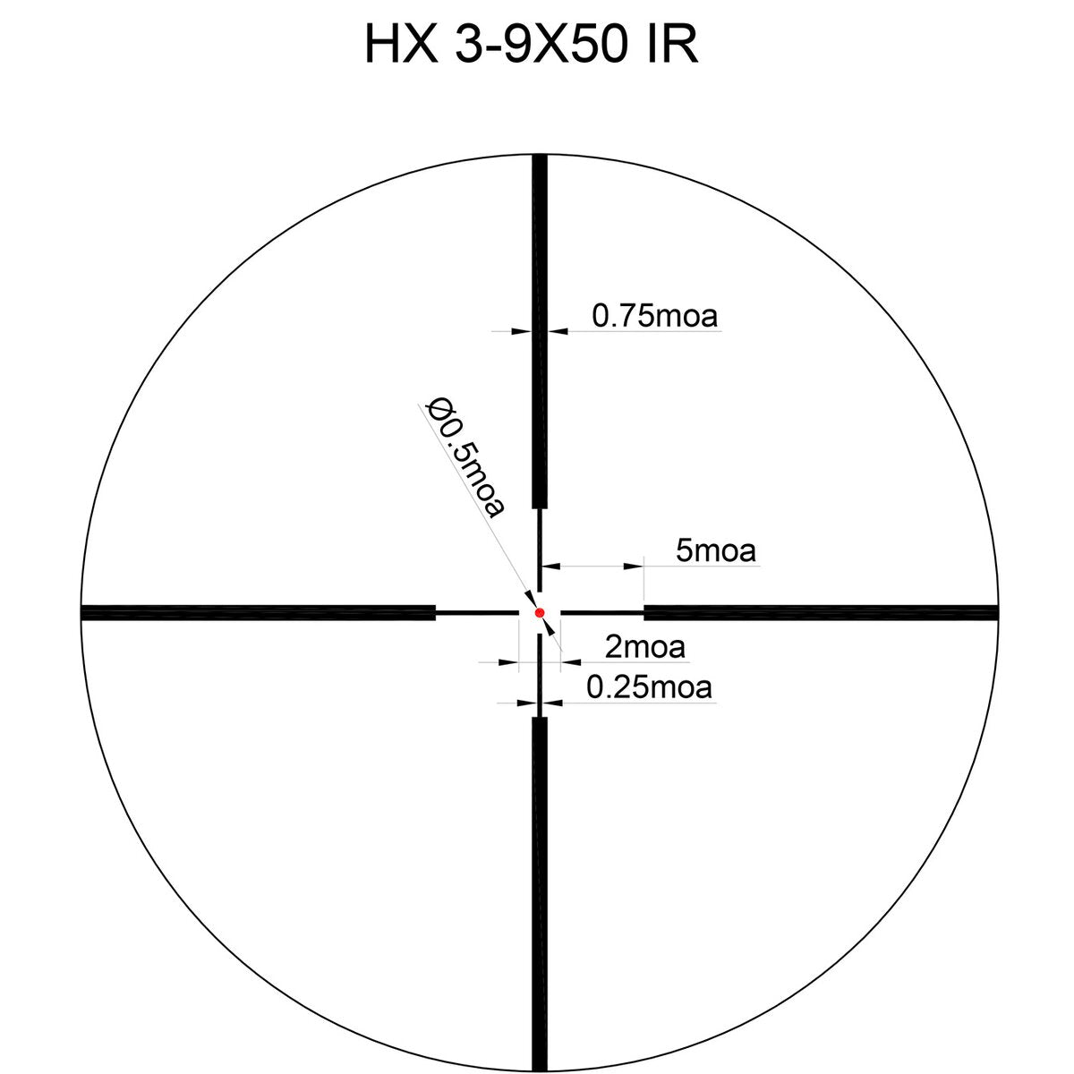 Sightmark Core HX 2.0 3-9x50 rifle scope (Absehen Duplex)