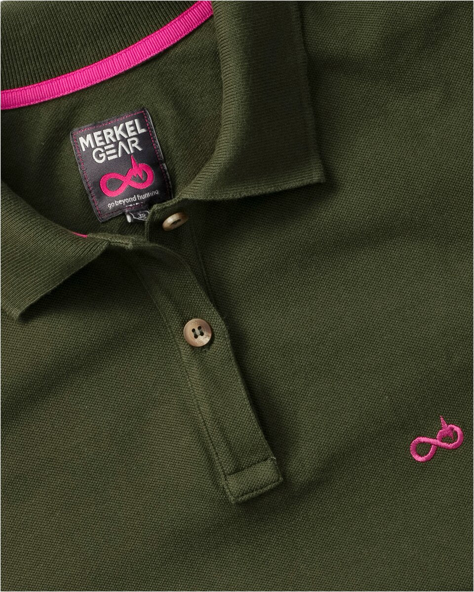 Merkel Gear Women's organic polo shirt (Olive)