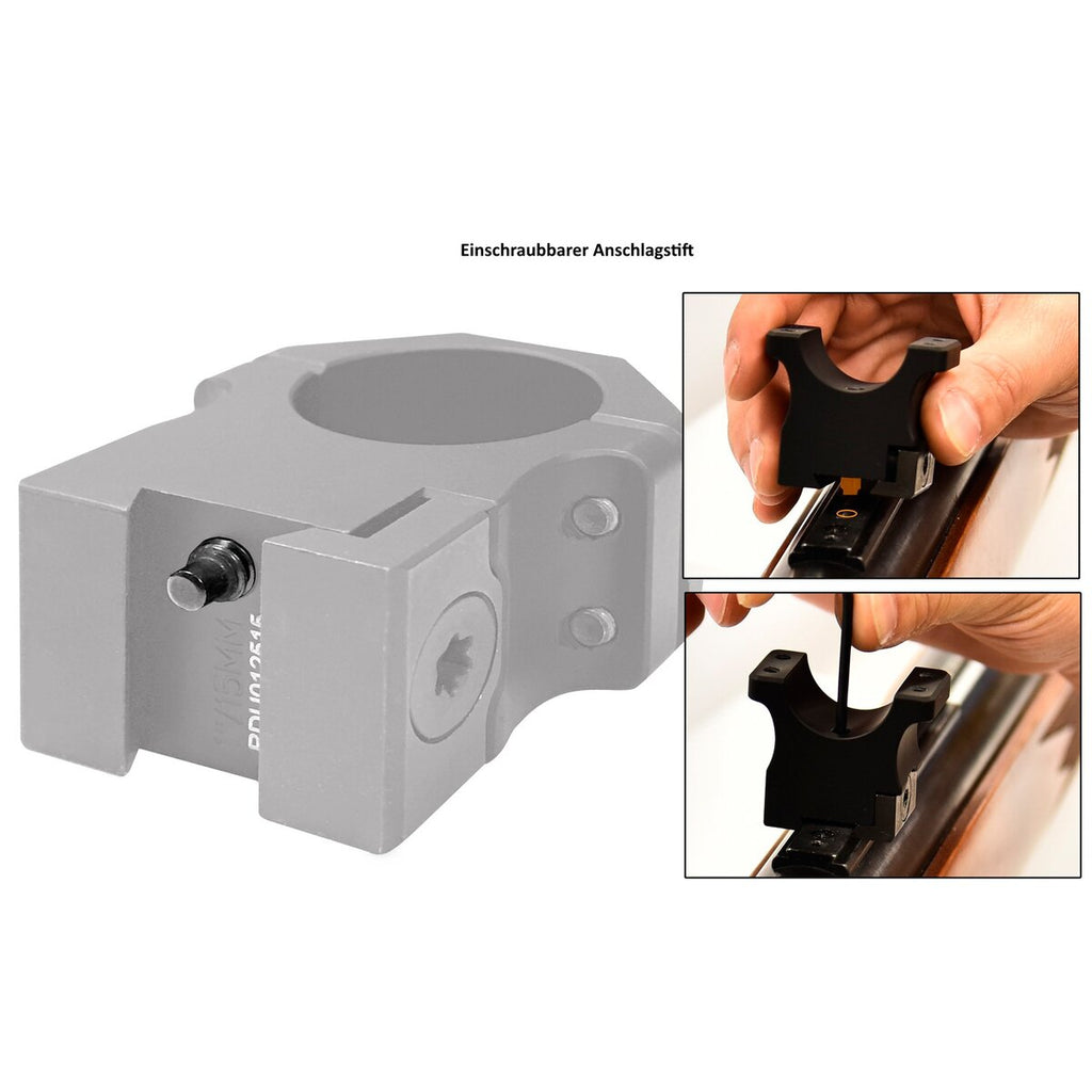 UTG Tilt-up mount PRO for 11mm prism rail Ø 25.4mm