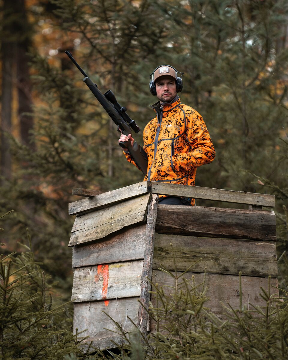 Merkel Gear HELIX Infinity Fire reversible jacket (Solid Olive/Infinity Fire Camo)