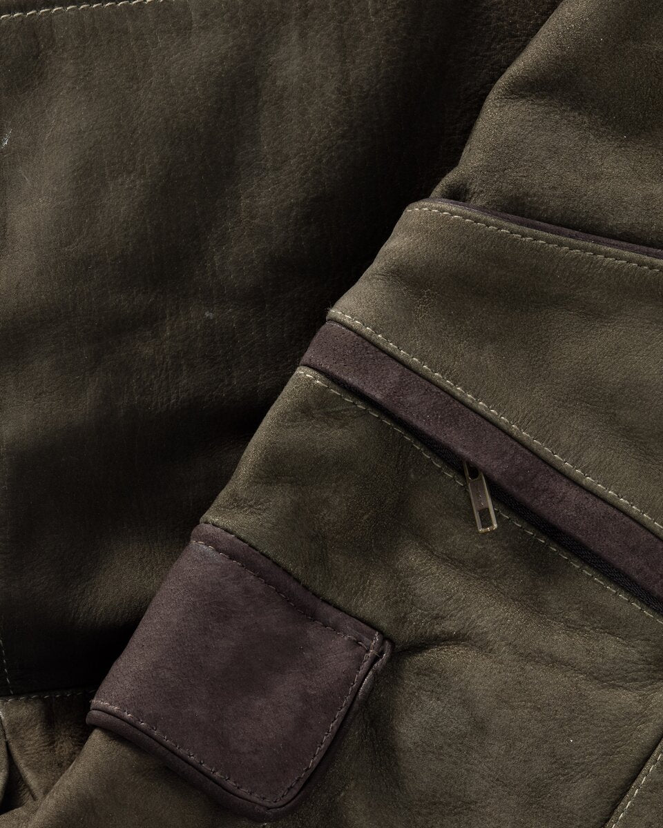 Parforce Prestige Full Bull leather trousers (Olive/brown)