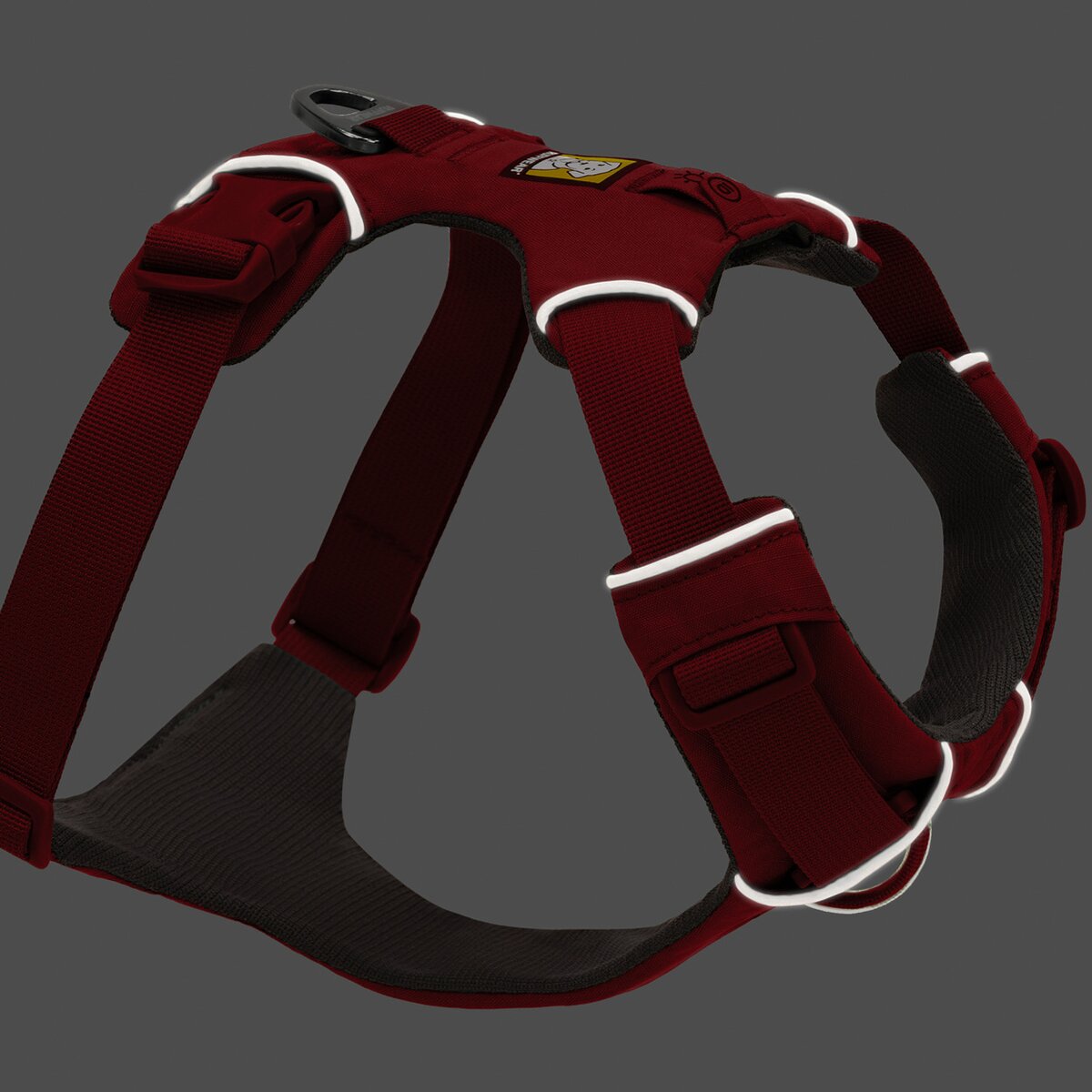 Ruffwear Front Range® suņu iejūgs jaunais modelis (M izmērs (krūšu apkārtmērs 69-81 cm) – Red Canyon)