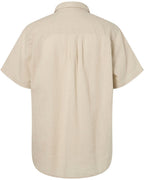 Pinewood Värnamo short-sleeved blouse (Linen Beige)