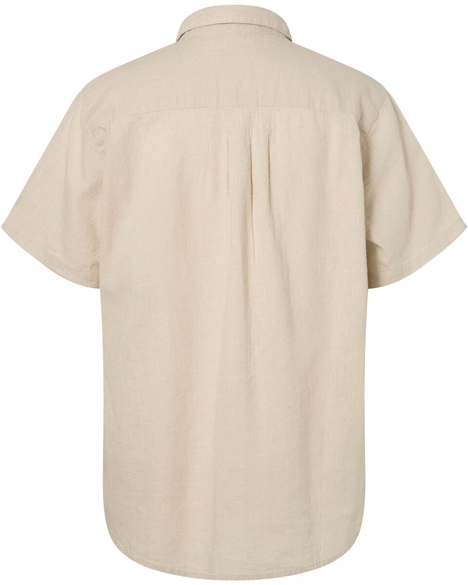 Pinewood Värnamo short-sleeved blouse (Linen Beige)