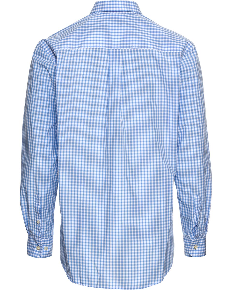 Highmoor Set: Zipper jacket + shirt in Vichy check (Marine)