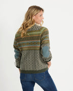 Reitmayer Jacquard cardigan (Brown/Colorful)