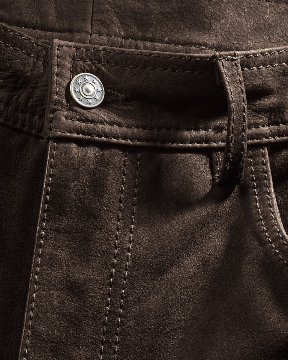 Luis Steindl Buffalo leather pants (Brown)